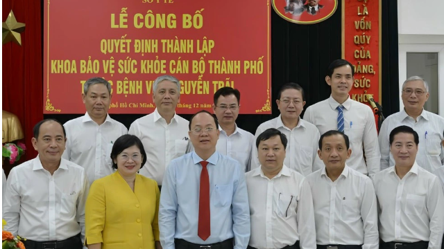 Ra mắt khoa Bảo vệ sức khỏe cán bộ TP.HCM thuộc Bệnh viện Nguyễn Trãi